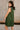 Elle Hunter Green Satin Mini Dress- back side view