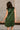 Elle Hunter Green Satin Mini Dress- full back view