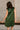 Elle Hunter Green Satin Mini Dress- full back view