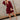 Selah Burgundy Satin Flare Mini Dress- full body view