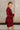 Selah Burgundy Satin Flare Mini Dress- full side view
