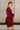 Selah Burgundy Satin Flare Mini Dress- full side view