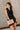 Daniela Navy Satin High Neckline Mini Dress- frontal view