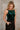 Juliet Dark Green Velvet Tank- frontal side view