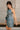 Jenna Blue & Gold Floral Tie Waist Mini Dress- side view