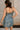 Jenna Blue & Gold Floral Tie Waist Mini Dress- close up top back view