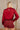 Aleena Burgundy Red Satin Top- back view