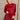 Aleena Burgundy Red Satin Top- top front view