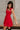 Chelsea Red Denim Tie Strap Mini Dress - side 
