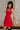 Chelsea Red Denim Tie Strap Mini Dress - side 