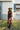 Karissa Brown Mock Neck Maxi Dress - full body front view