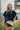 Marcy Navy Poncho Cardigan- front 