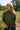 Dolly Olive Green Utility Jacket - Closed front view