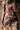 Blair Rust Floral Mesh Maxi Dress - close up waist