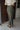 Alena Olive Polka Dot Satin Maxi Skirt - back view