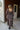 Dutton Brown Floral Maxi Dress - full body back view