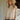 Della Cream & Beige Mock Neck Sweater - Front view