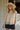 Della Cream & Beige Mock Neck Sweater - Front view