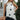 Marina White Polka Dot Satin Top - front view