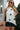 Marina White Polka Dot Satin Top - front view