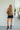 Chelsi Denim Animal Print Tank Top - full body front view