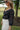 Julianna Black Floral Smocked Top - side view