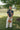 Luci Navy & Orange Floral Top - full body front view