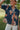 Luci Navy & Orange Floral Top - close front view