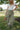 Kerrington Olive Striped Wrap Pants - close front view