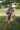 Juliana Navy & Orange Mini Dress - full body front view