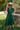 Caitlyn Green Puff Sleeve Midi Dress - full body front 