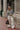 Gabriela Wine Striped Henley Sweater- full body front view