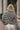 Gabriela Wine Striped Henley Sweater- back view
