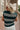 Janessa Green Striped Sleeveless Cardigan - close back view