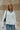Kara White Ruffled Hem Top - front 