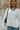 Kara White Ruffled Hem Top - close front view