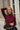 Rae Burgundy Mock Neck Top - upper body front view