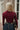 Rae Burgundy Mock Neck Top - back view