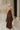 Rosa Brown Satin Tiered Maxi Dress - full body side view