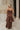 Rosa Brown Satin Tiered Maxi Dress - full body back view