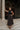 Alessa Brown & Black Midi Dress - full body front view