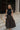 Alessa Brown & Black Midi Dress - front view