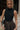 Alessa Brown & Black Midi Dress - upper body front view