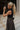 Alessa Brown & Black Midi Dress - upper body side view