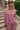 Carissa Burgundy & Pink Striped Top - front 