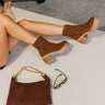 Toula Lug Sole Cognac Boot-side view