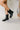 Seychelles Rise Up Black Vegan Leather Boot- close up front side view