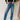 Bianca Medium Wash Straight Leg Jeans- close up front view