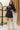 Kathleen Navy Charcoal Flare Skirt- full body front view