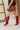 Fiora Smooth Red Tall Boot- full body side view